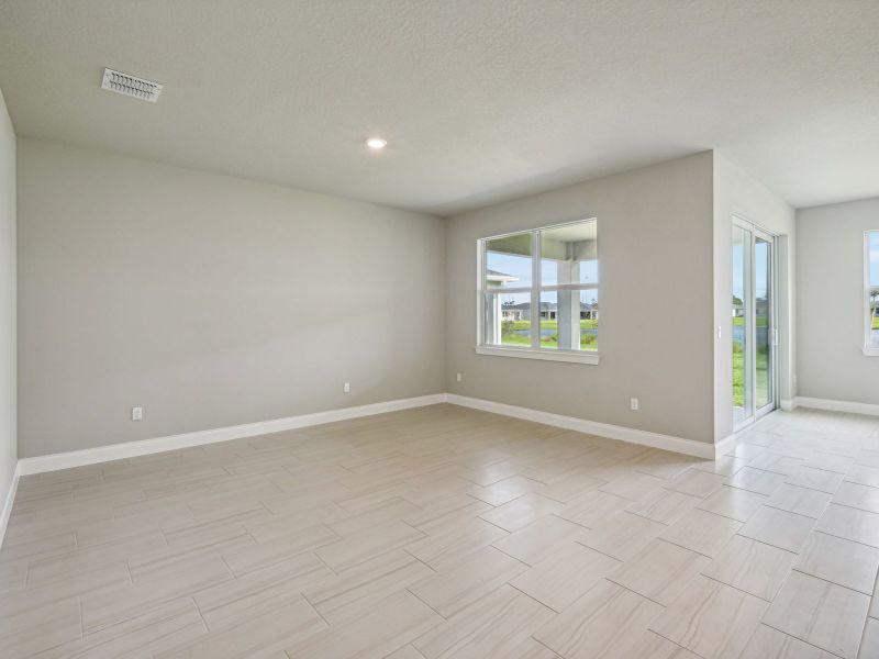 Great Room in the Bergamo floorplan at 8984 Dahlia Circle