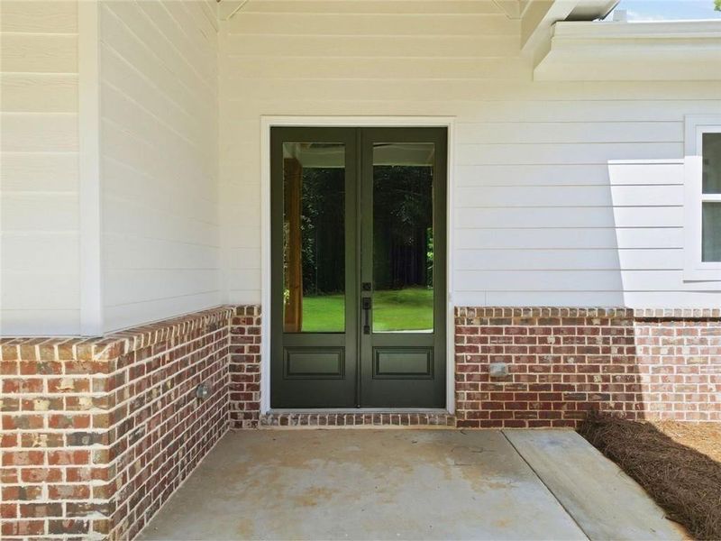 Exterior details and patio area of a home in , White (Image 31). Exterior details and patio area of a home in , White (Image 31).