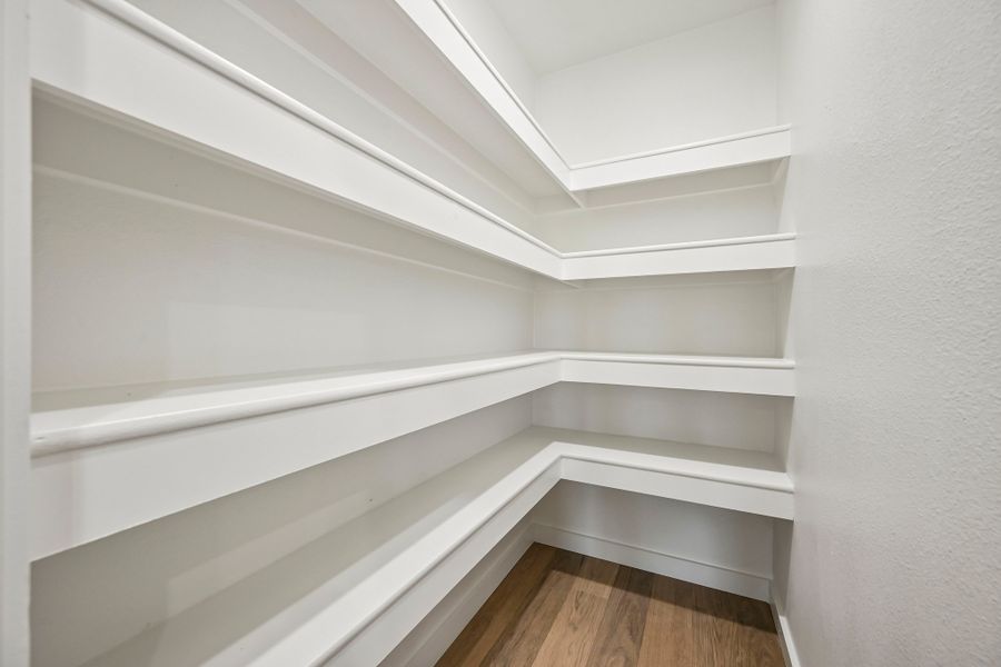 Kitchen Pantry in the Harrison home plan by Trophy Signature Homes