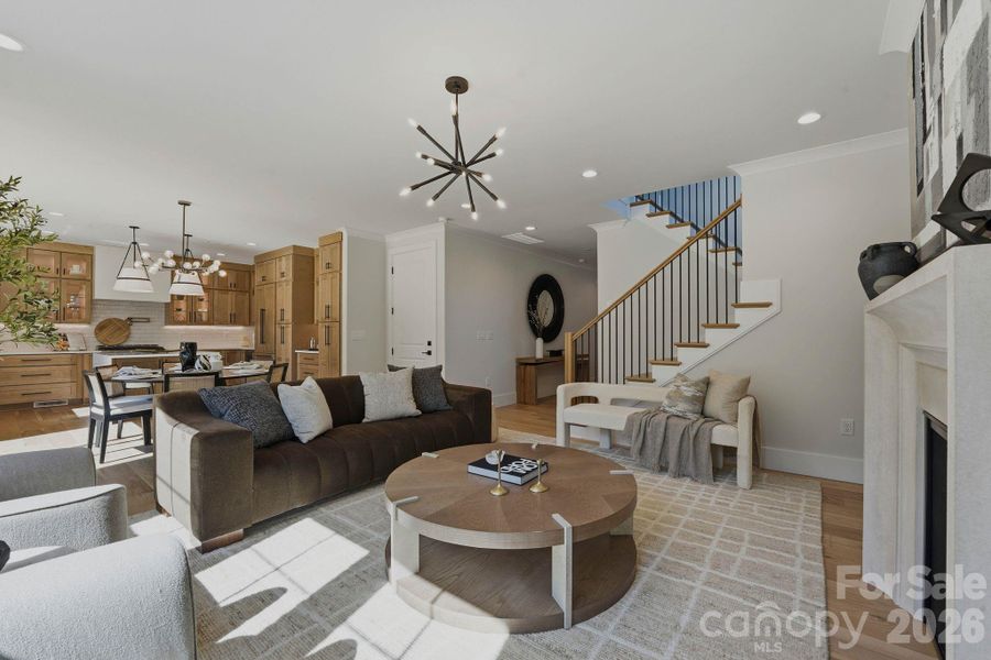 Furnished interior view inside a new home in , Charlotte (Image 17). Furnished interior view inside a new home in , Charlotte (Image 17).
