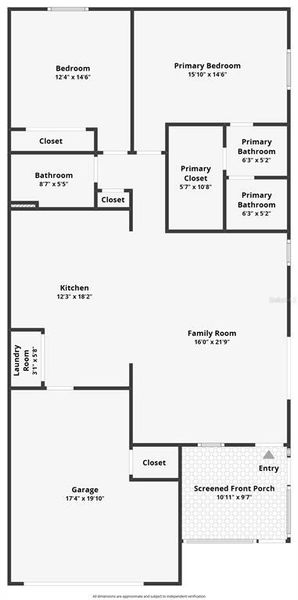 2D floor plan layout of this home in , The Villages, FL (Image 5).