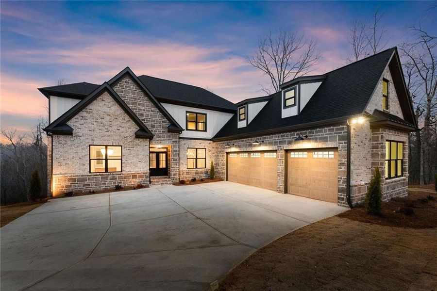 Front exterior of a new home in , Gainesville, GA, highlighting curb appeal (Image 34).