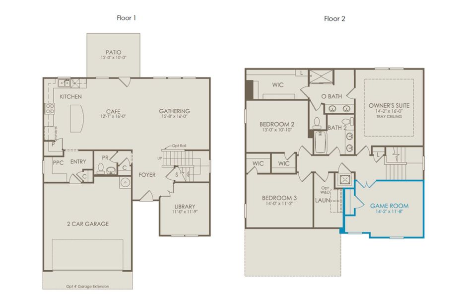 2D floor plan layout of this home in Independence at Carter's Station, Columbia, TN (Image 2). 2D floor plan layout of this home in Independence at Carter's Station, Columbia, TN (Image 2).
