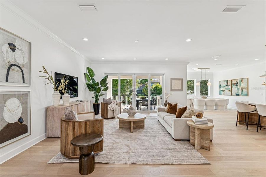 Furnished interior view inside a new home in , Tampa (Image 69).