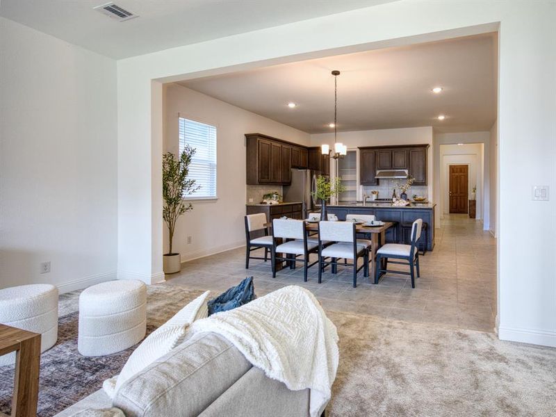Furnished interior view inside a new home in , Prosper (Image 17). Furnished interior view inside a new home in , Prosper (Image 17).