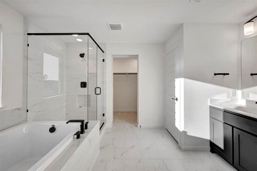 Furnished interior view inside a new home in Solterra - Garden Series, Mesquite (Image 10).