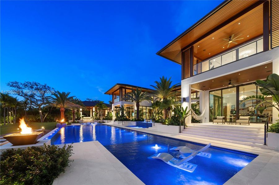 Exterior details and patio area of a home in , Coral Gables (Image 25).