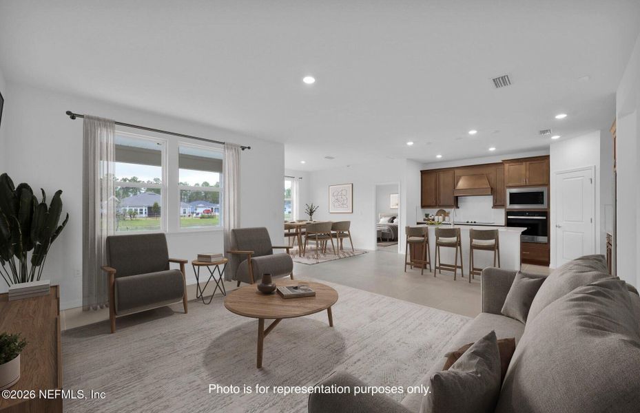 Furnished interior view inside a new home in Hyland Trail, Green Cove Springs (Image 4).