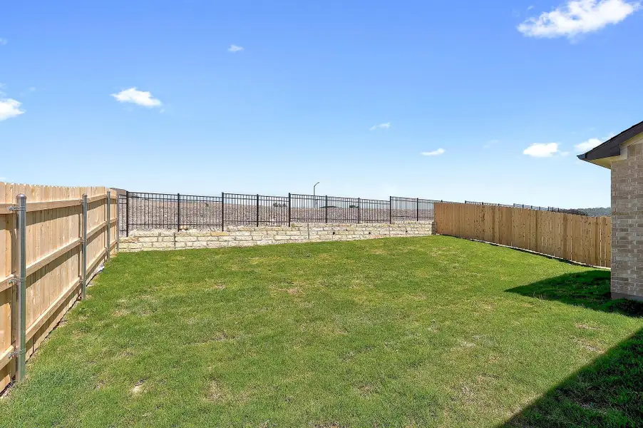 Exterior details and patio area of a home in Lakeside at Tessera - 50', Lago Vista (Image 4).