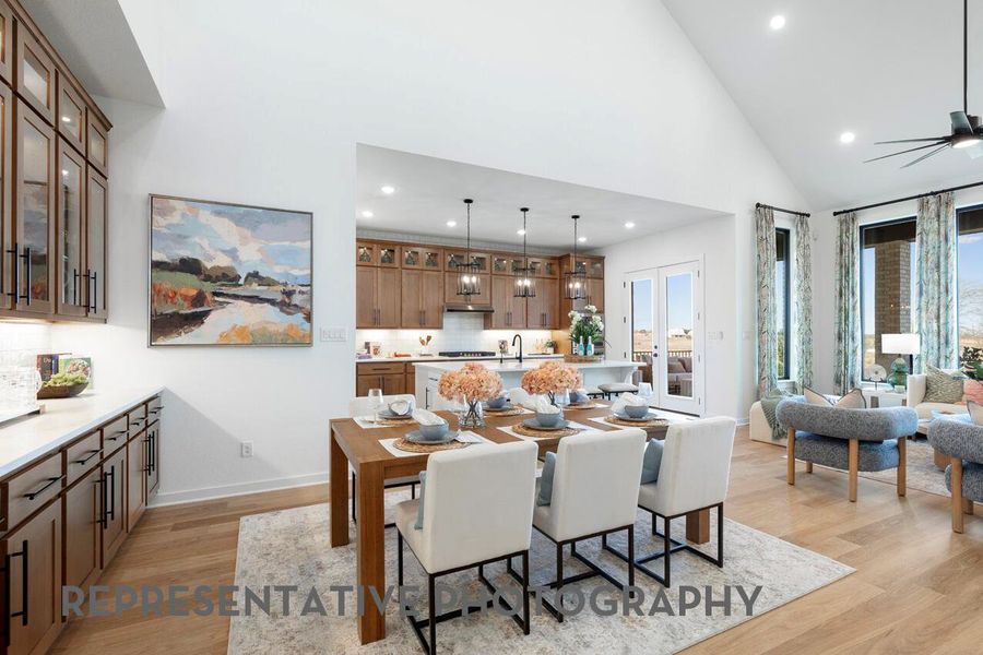 Furnished interior view inside a new home in Santa Rita Ranch, Liberty Hill (Image 36).