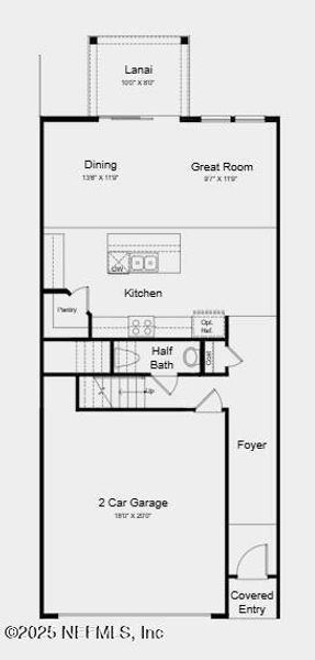 2D floor plan layout of this home in , St. Augustine, FL (Image 5).