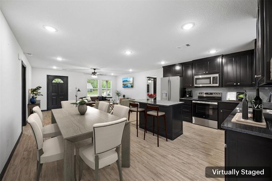 Furnished interior view inside a new home in , Springtown (Image 9).