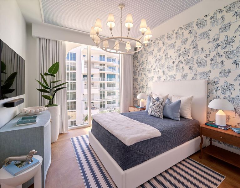 Furnished interior view inside a new home in , Fort Lauderdale (Image 6).