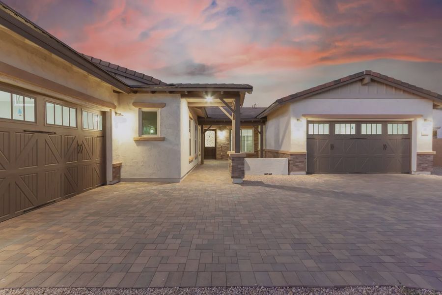 Exterior details and patio area of a home in Bellero Estates, Queen Creek (Image 4).