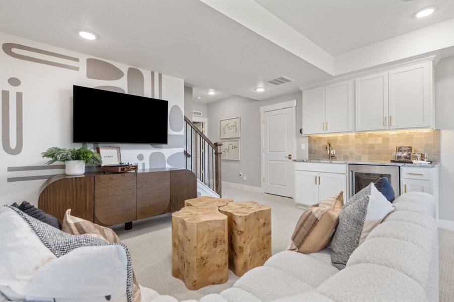 Plan C405 - Representative Photo - Finished Basement