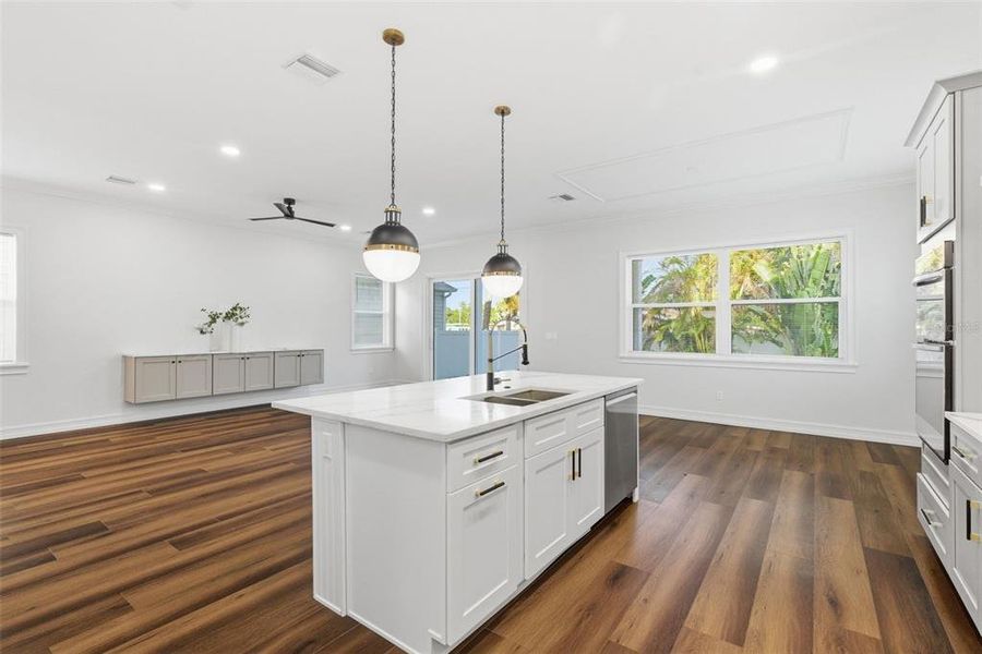 Furnished interior view inside a new home in , St. Petersburg (Image 9).