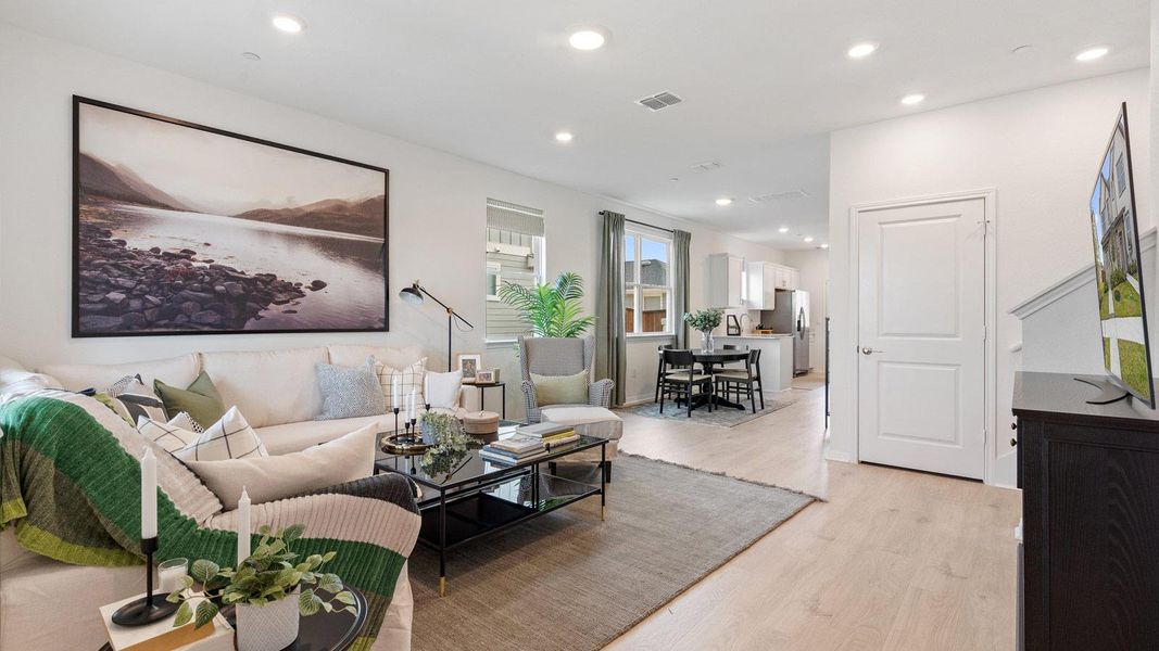 Furnished interior view inside a new home in Avery Centre, Round Rock (Image 29).