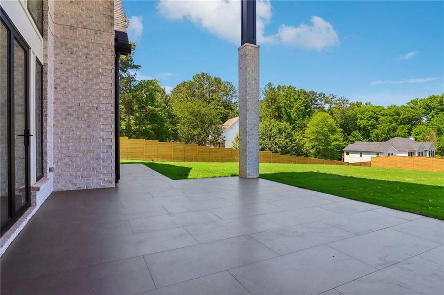 Exterior details and patio area of a home in , Buford (Image 33). Exterior details and patio area of a home in , Buford (Image 33).