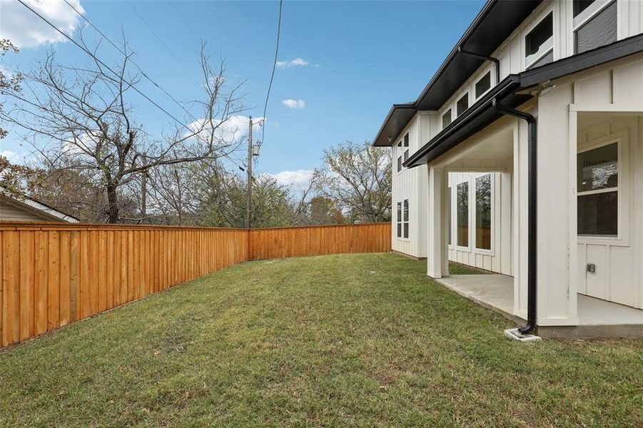 Exterior details and patio area of a home in , Keller (Image 4). Exterior details and patio area of a home in , Keller (Image 4).