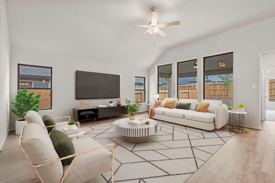 Furnished interior view inside a new home in Wildtree, Magnolia (Image 11).