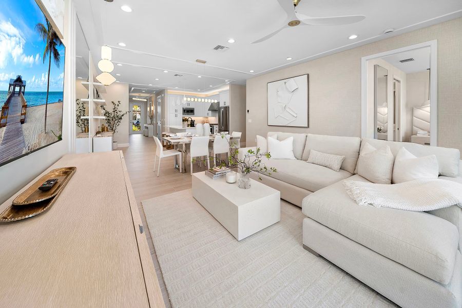 Representative furnished interior of a home built from the Royal by GL Homes in Valencia Parc at Riverland, Port St. Lucie (Image 8).