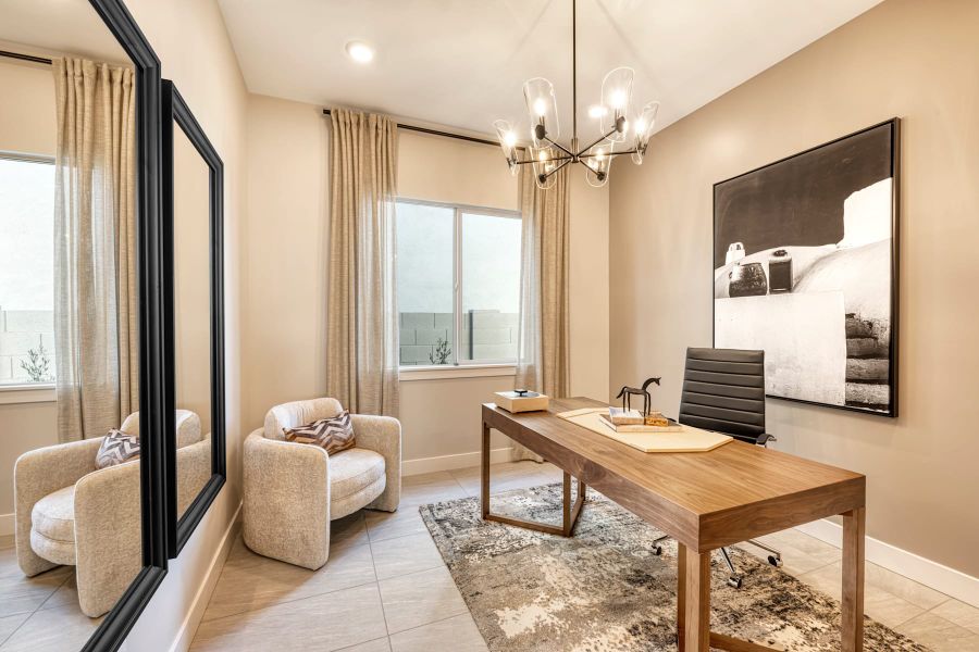 Representative furnished interior of a home built from the Violet Plan 5008 by Tri Pointe Homes in Soleo, San Tan Valley (Image 14). Representative furnished interior of a home built from the Violet Plan 5008 by Tri Pointe Homes in Soleo, San Tan Valley (Image 14).