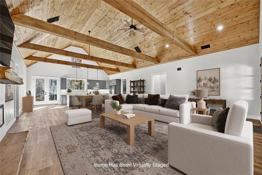 Furnished interior view inside a new home in , Ellijay (Image 12).