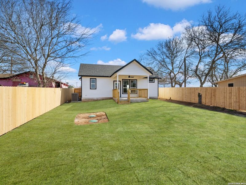 Exterior details and patio area of a home in , Lytle (Image 25).