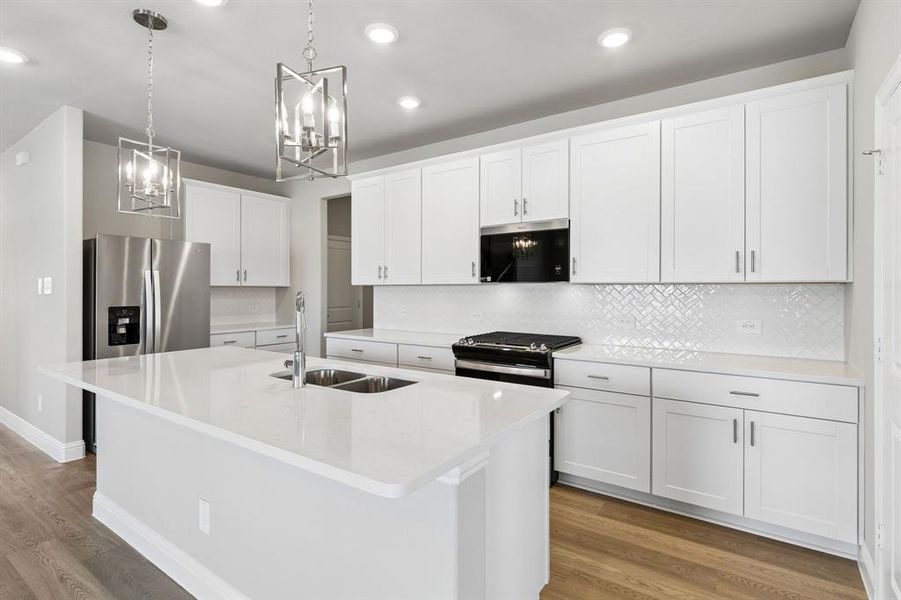 Furnished interior view inside a new home in Parks at Foster Crossing - Signature Series, Anna (Image 16).