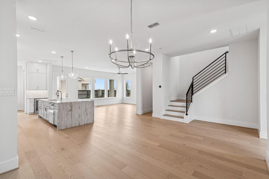 Spacious, unfurnished interior of a new home in Easthaven at Bridgeland Central - Vision Collection, Cypress (Image 31). Spacious, unfurnished interior of a new home in Easthaven at Bridgeland Central - Vision Collection, Cypress (Image 31).