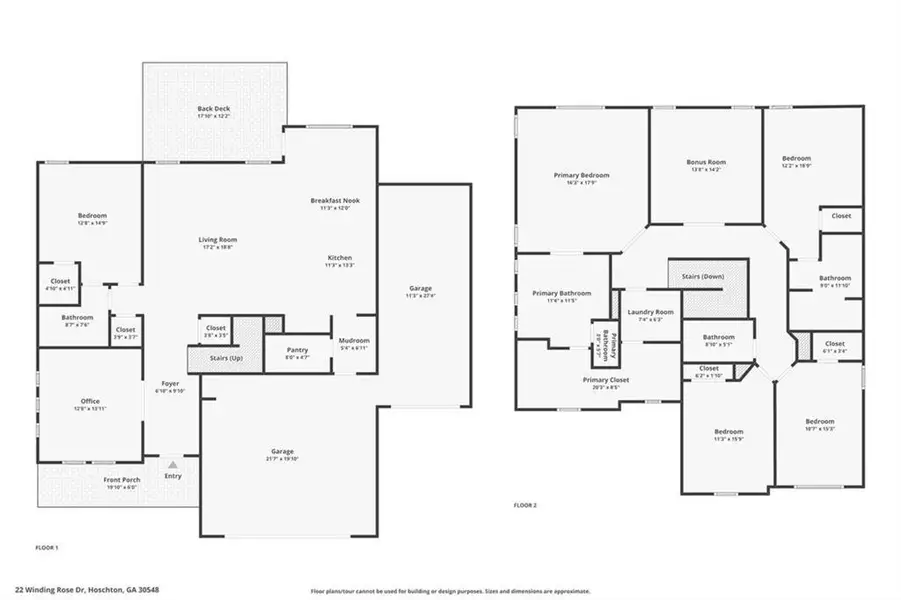2D floor plan layout of this home in Rosewood Lake Estates, Hoschton, GA (Image 7). 2D floor plan layout of this home in Rosewood Lake Estates, Hoschton, GA (Image 7).