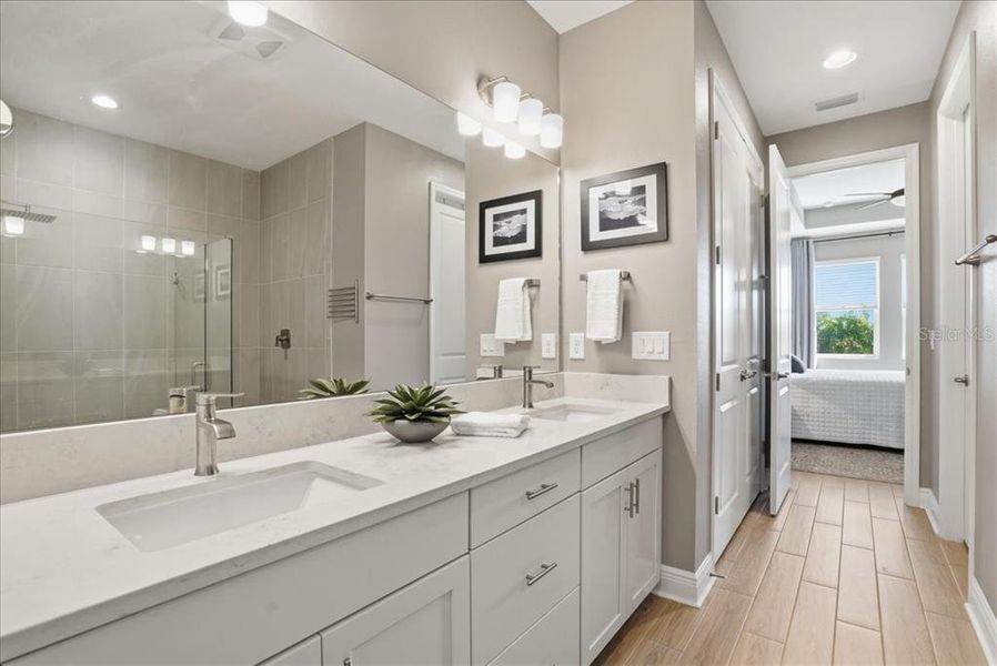 Furnished interior view inside a new home in Cypress Glen at River Wilderness, Parrish (Image 34).
