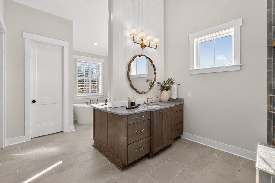 Representative furnished interior of a home built from the Newport II by Classica Homes in McLean - Hunts Point, Belmont (Image 27).