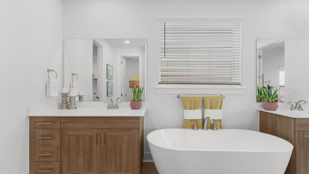 Furnished interior view inside a new home in Santa Rita Ranch, Liberty Hill (Image 20).