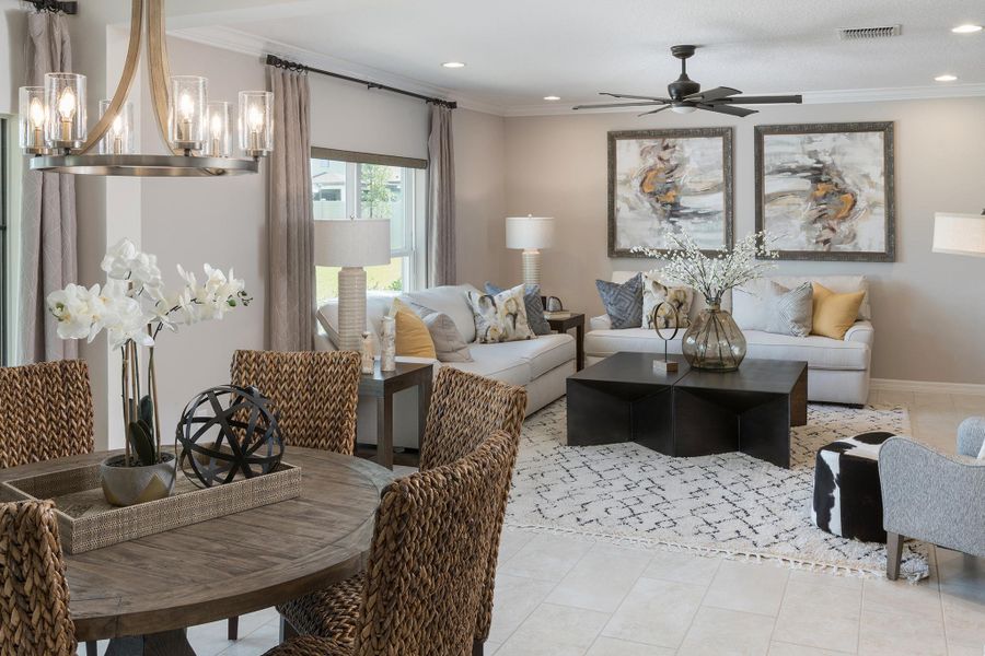 Family Room | Newcastle | New Homes in Florida | Landseas Homes