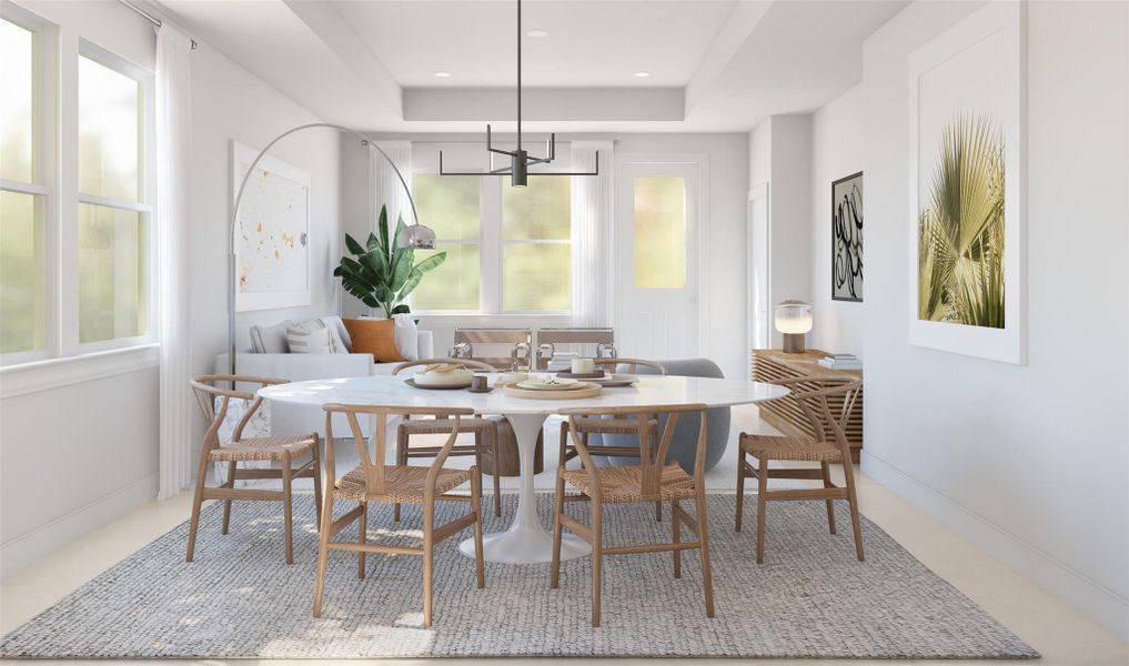 Charming dining area (*Artist rendering used for illustration purposes only.)
