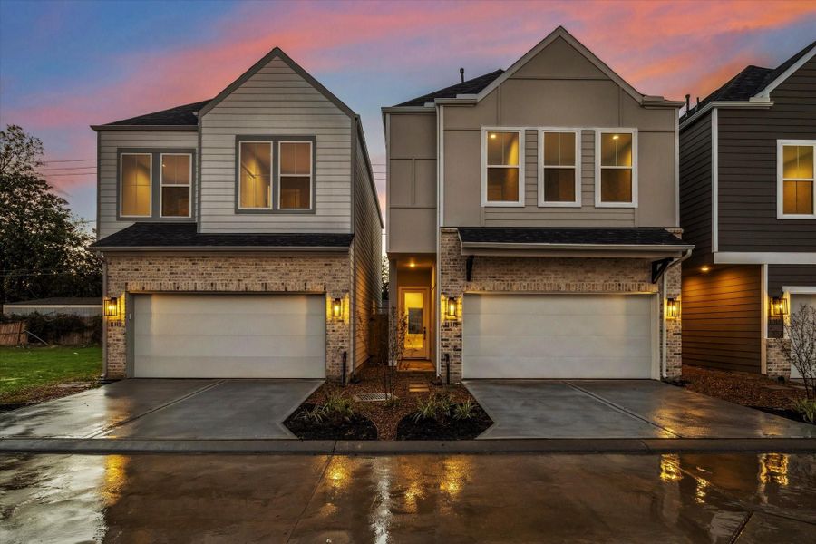 Front exterior of a new home in , Houston, TX, highlighting curb appeal (Image 22). Front exterior of a new home in , Houston, TX, highlighting curb appeal (Image 22).