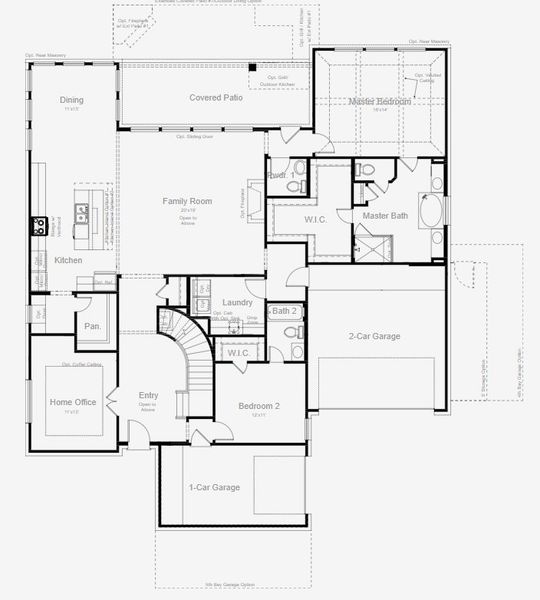 Representative exterior details of a home built from the Jarrell by Scott Felder Homes in Caliterra, Dripping Springs (Image 4). Representative exterior details of a home built from the Jarrell by Scott Felder Homes in Caliterra, Dripping Springs (Image 4).
