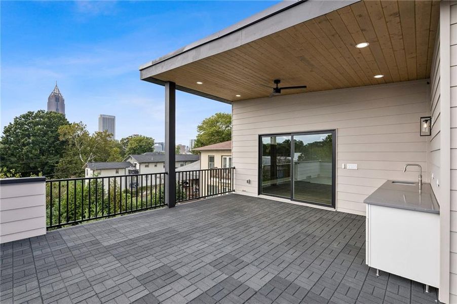Exterior details and patio area of a home in , Atlanta (Image 22).
