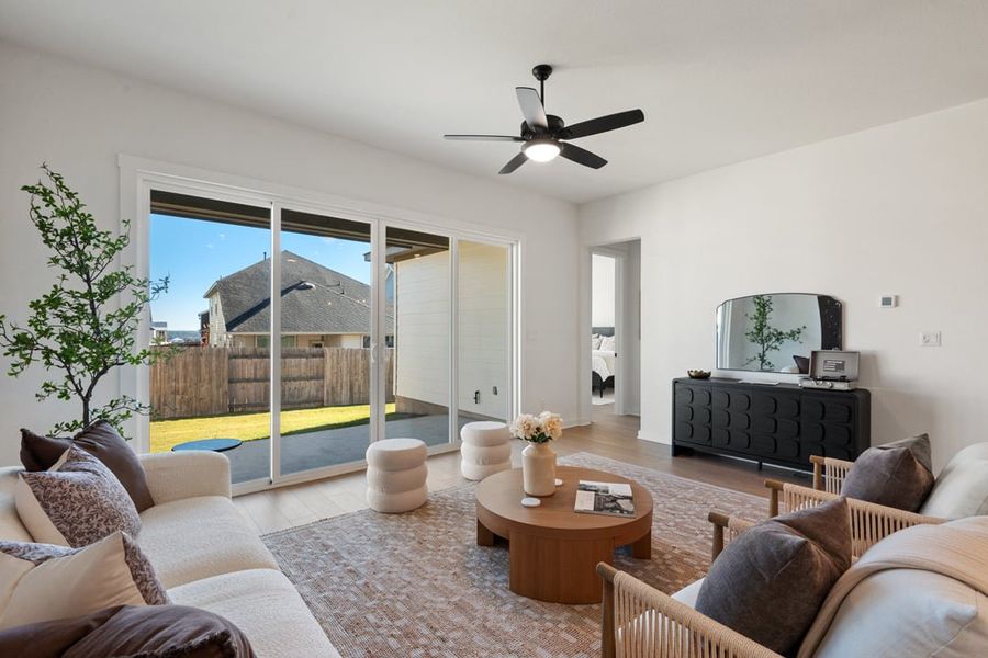 Furnished interior view inside a new home in Arbor Collection at Lariat, Liberty Hill (Image 22).
