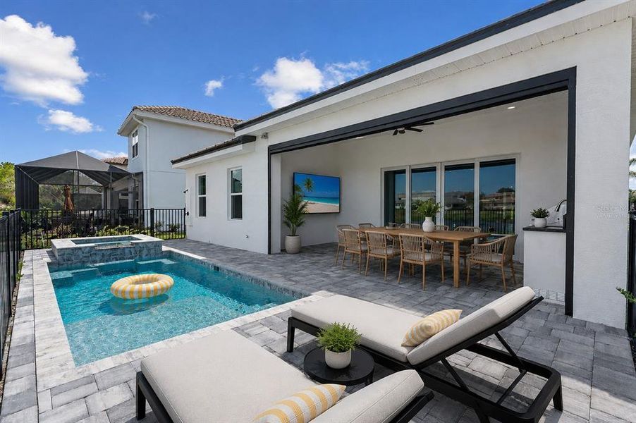Exterior details and patio area of a home in , Palm Coast (Image 39).