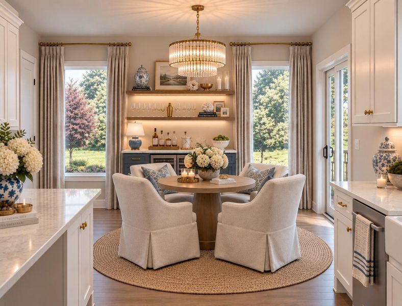 Furnished interior view inside a new home in , Edisto Island (Image 8).