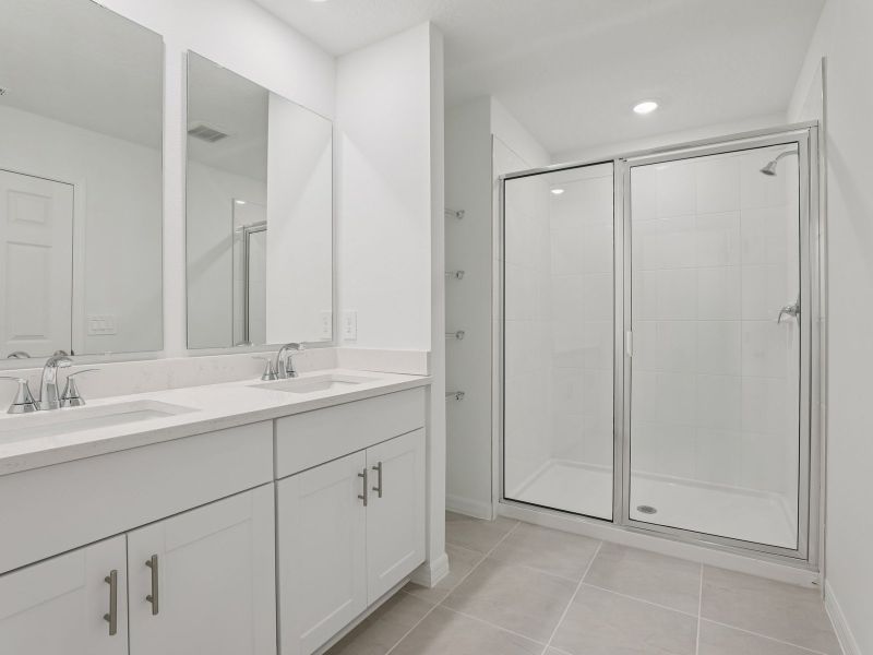 Furnished interior view inside a new home in The Meadow at Crossprairie Townes, St. Cloud (Image 5). Furnished interior view inside a new home in The Meadow at Crossprairie Townes, St. Cloud (Image 5).