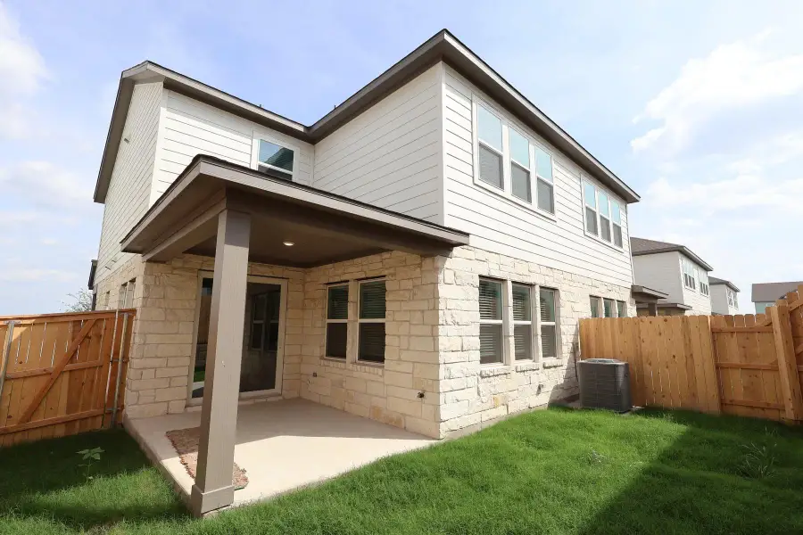 Exterior details and patio area of a home in Park Central, Georgetown (Image 3).