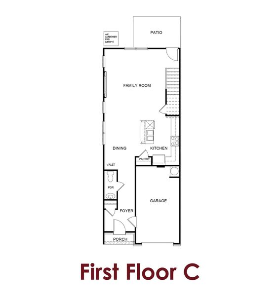 2D floor plan layout for the Charlotte by Chafin Communities in The Grove at Mundy Mill, Gainesville, GA (Image 8). 2D floor plan layout for the Charlotte by Chafin Communities in The Grove at Mundy Mill, Gainesville, GA (Image 8).