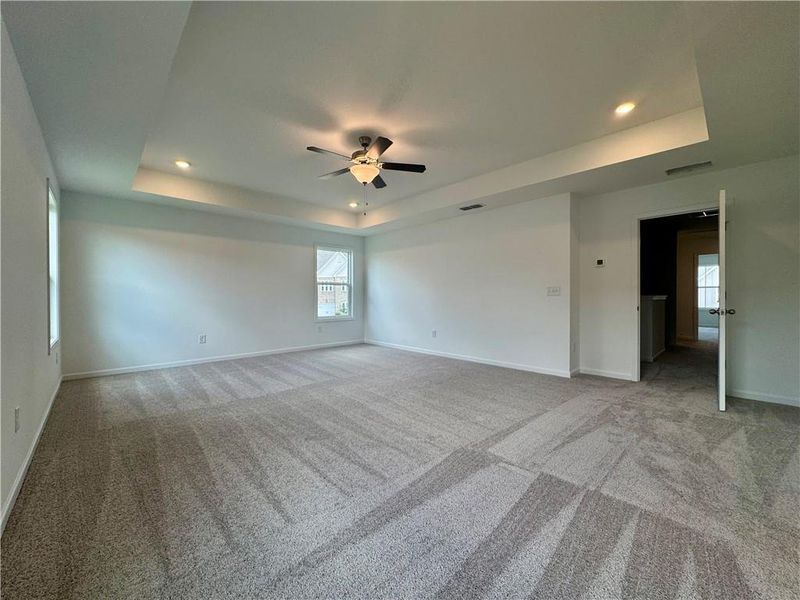 Spacious, unfurnished interior of a new home in Eastlyn Crossing - Single Family, Flowery Branch (Image 29). Spacious, unfurnished interior of a new home in Eastlyn Crossing - Single Family, Flowery Branch (Image 29).