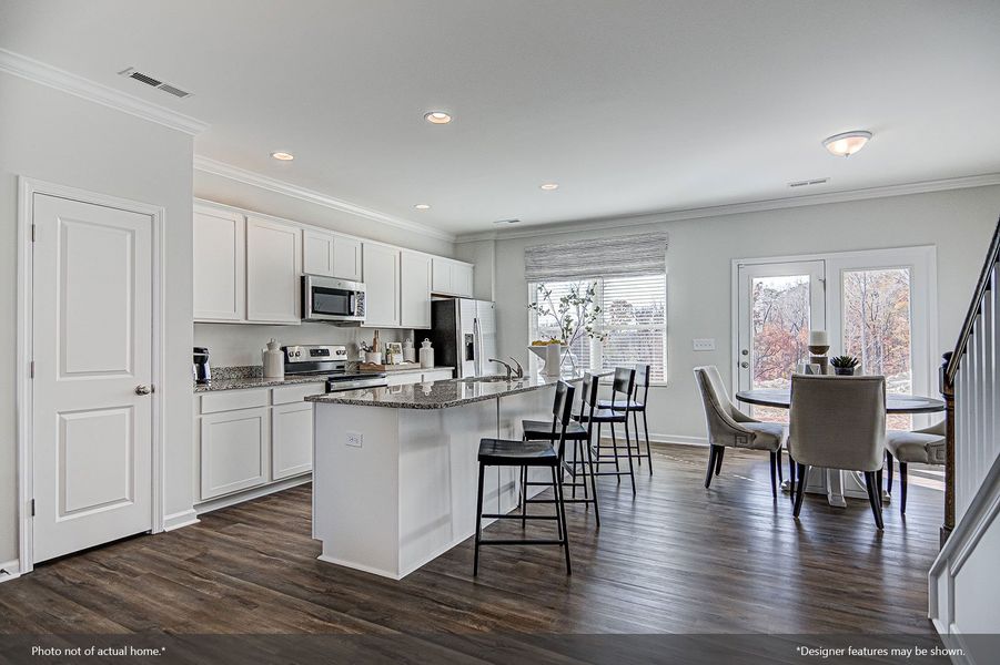 Furnished interior view inside a new home in Langdon Preserve, Angier (Image 4).