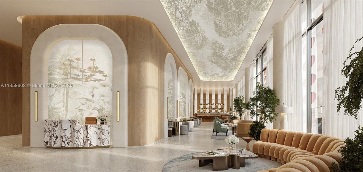 Furnished interior view inside a new home in , Miami (Image 14). Furnished interior view inside a new home in , Miami (Image 14).