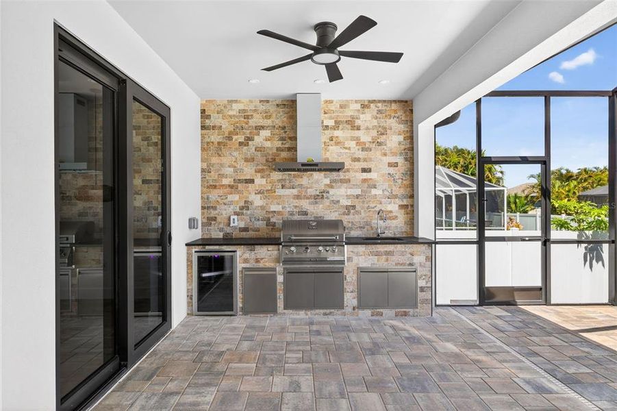 Exterior details and patio area of a home in , Cape Coral (Image 30). Exterior details and patio area of a home in , Cape Coral (Image 30).