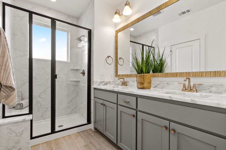 Furnished interior view inside a new home in Willow Grove Townhomes, Melissa (Image 11).